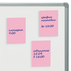 Блок самоклеящийся (стикеры) STAFF STANDARD, ПАСТЕЛЬНЫЙ 76&times;51 мм, розовый, 100 листов, 116584