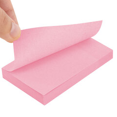 Блок самоклеящийся (стикеры) STAFF STANDARD, ПАСТЕЛЬНЫЙ 76&times;51 мм, розовый, 100 листов, 116584