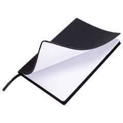 Блокнот А5 138&times;213 мм, BRAUBERG &laquo;Personal&raquo;, под кожу, 80 листов, клетка, черный, 116608