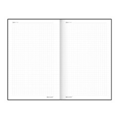 Блокнот А5 138&times;213 мм, BRAUBERG &laquo;Personal&raquo;, под кожу, 80 листов, клетка, черный, 116608