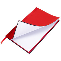 Блокнот А5 138&times;213 мм, BRAUBERG &laquo;Personal&raquo;, под кожу, 80 листов, клетка, красный, 116609