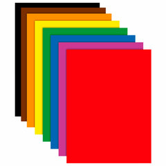 Цветная бумага А4 газетная, 8 листов, 8 цветов, на скобе, ПИФАГОР, 200&times;283 мм, &laquo;ДиноМир&raquo;, 116622