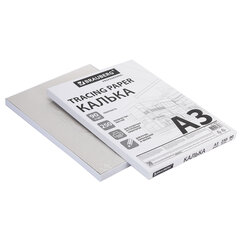 Калька А3 ВЫСОКОЙ ПРОЗРАЧНОСТИ, ПЛОТНАЯ, для печати и творчества, 90 г/<wbr/>м<sup>2</sup>, 250 листов, BRAUBERG, 116641