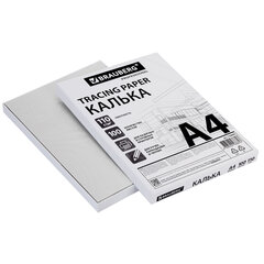 Калька А4 ВЫСОКОЙ ПРОЗРАЧНОСТИ, ПЛОТНАЯ, для печати и творчества, 110 г/<wbr/>м<sup>2</sup>, 100 листов BRAUBERG, 116644