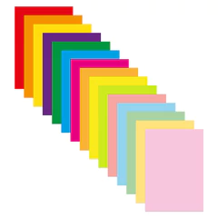 Бумага цветная 15 цветов BRAUBERG MULTICOLOR А4, 80 г/<wbr/>м<sup>2</sup>, 150 л. (15 цветов x 10 листов), 116648