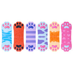 Закладки для книг МАГНИТНЫЕ, &laquo;АССОРТИ 5 ДИЗАЙНОВ ЗВЕРЯТА&raquo;, 6 штук, 35&times;25 мм, FUNSTER (ФАНСТЕР), 116651