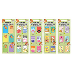 Закладки для книг МАГНИТНЫЕ, &laquo;АССОРТИ 5 ДИЗАЙНОВ ЗВЕРЯТА&raquo;, 6 штук, 35&times;25 мм, FUNSTER (ФАНСТЕР), 116651