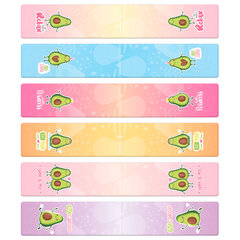 Закладки для книг МАГНИТНЫЕ, &laquo;5 ДИЗАЙНОВ МИКС&raquo;, 6 штук, 60&times;20 мм, FUNSTER (ФАНСТЕР), 116652