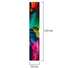 Закладки для книг МАГНИТНЫЕ, &laquo;АССОРТИ 5 ДИЗАЙНОВ ABSTRACTION&raquo;, 6 штук, 60&times;20 мм, FUNSTER (ФАНСТЕР), 116653