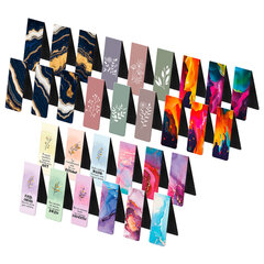 Закладки для книг МАГНИТНЫЕ, &laquo;АССОРТИ 5 ДИЗАЙНОВ ABSTRACTION&raquo;, 6 штук, 60&times;20 мм, FUNSTER (ФАНСТЕР), 116653