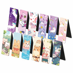 Закладки для книг МАГНИТНЫЕ, &laquo;GIRLS&raquo;, комплект 12 штук, 60&times;20 мм, FUNSTER (ФАНСТЕР), 116654