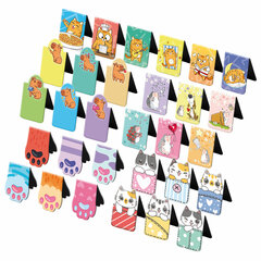 Закладки для книг МАГНИТНЫЕ, &laquo;ЯРКИЙ МИКС&raquo;, комплект 30 штук, 35&times;25 мм, FUNSTER (ФАНСТЕР), 116657