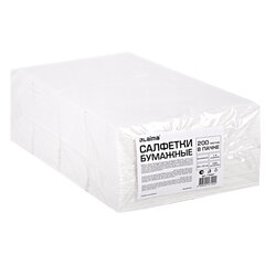 Салфетки бумажные 2-х слойные, 33&times;33 см, 200 штук в упаковке, 1/<wbr/>8 сложение, LAIMA, 116661