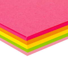 Бумага цветная BRAUBERG, А4, 75 г/<wbr/>м<sup>2</sup>, 100 л. (5 цветов х 20 листов), НЕОН, для офисной техники, 116667