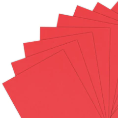 Бумага цветная ПЛОТНАЯ BRAUBERG, А4, 160 г/<wbr/>м<sup>2</sup>, 250 л., красная, интенсив, для печати, творчества, 116672