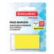 Закладки клейкие Z-сложения, неоновые желтые, BRAUBERG ZigZag, 45х25 мм, 25 шт., в диспенсере, 116676