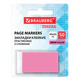 Закладки клейкие Z-сложения, неоновые розовые, BRAUBERG ZigZag, 45х25 мм, 50 шт., в диспенсере, 116680