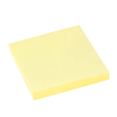 Блок самоклеящийся (стикеры) Z-сложения, BRAUBERG ZigZag, 76&times;76 мм, 100 л., желтый, для диспенсера, 116681