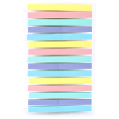 Закладки клейкие пастельные BRAUBERG PASTEL, 44х4 мм, 300 штук (15 блоков х 20 листов), 116683