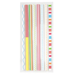 Закладки клейкие, выделители текста, BRAUBERG ULTRA PATTERN COLOR, 135х5 мм, 160 штук (8 цветов х 20 листов), 116687