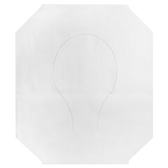 Покрытия на унитаз EXTRA, 1/<wbr/>2 сложения, LAIMA (Система V1), 18 г/<wbr/>м<sup>2</sup>, КОМПЛЕКТ 250 шт., 37&times;42,5 см, 116730