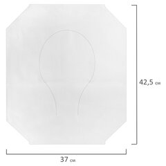 Покрытия на унитаз EXTRA, 1/<wbr/>2 сложения, LAIMA (Система V1), 18 г/<wbr/>м<sup>2</sup>, КОМПЛЕКТ 250 шт., 37&times;42,5 см, 116730