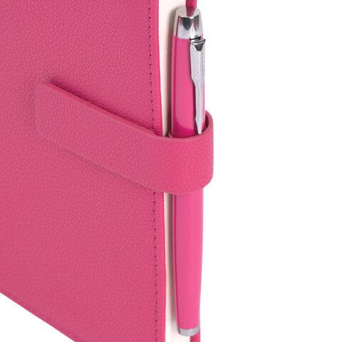 Ежедневник в подарочном наборе 5 в 1, А5, 145x212 мм, BRAUBERG "President", под кожу, 160 листов, розовый, 116852 - фото 6