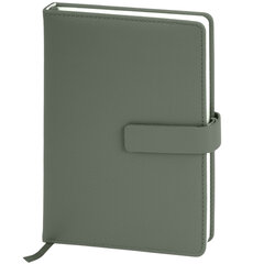 Ежедневник в подарочном наборе 5 в 1, А5, 145&times;212 мм, BRAUBERG &laquo;President&raquo;, под кожу, 160 листов, зеленый, 116855