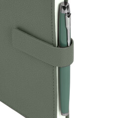 Ежедневник в подарочном наборе 5 в 1, А5, 145&times;212 мм, BRAUBERG &laquo;President&raquo;, под кожу, 160 листов, зеленый, 116855