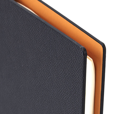 Ежедневник на кольцах в наборе с ручкой А5, 165x229 мм, BRAUBERG "Lux", под кожу, 100 листов, черный, 116856 - фото 6