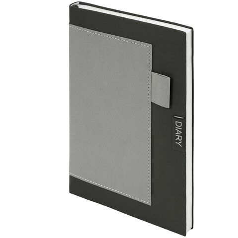 Ежедневник в наборе с ручкой А5, 144x210 мм, BRAUBERG "Style" под кожу, 160 листов, черный, 116860 - фото 2