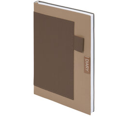 Ежедневник в наборе с ручкой А5, 144&times;210 мм, BRAUBERG &laquo;Style&raquo; под кожу, 160 листов, бежевый, 116861