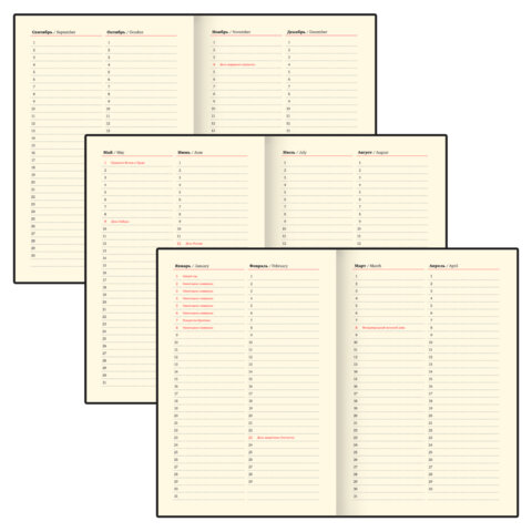 Ежедневник в наборе с ручкой А5, 144x210 мм, BRAUBERG "Style" под кожу, 160 листов, синий, 116862 - фото 9