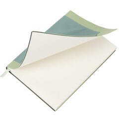 Ежедневник в наборе с ручкой А5, 144&times;210 мм, BRAUBERG &laquo;Style&raquo; под кожу, 160 листов, зелёный, 116863