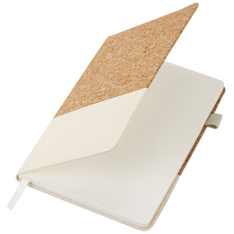 Блокнот в наборе с ручкой А5, 145х213 мм, BRAUBERG "Cork", под кожу, ЭКО обложка, 80 листов, бежевый, 116864 - фото 7