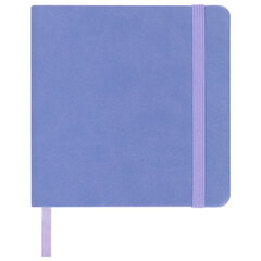 Скетчбук, слоновая кость 140 г/<wbr/>м<sup>2</sup> 120&times;120 мм, 80 л., КОЖЗАМ, резинка, BRAUBERG ART CLASSIC, пастель сиреневый, 116877