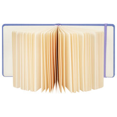 Скетчбук, слоновая кость 140 г/<wbr/>м<sup>2</sup> 200&times;200 мм, 80 л., КОЖЗАМ, резинка, BRAUBERG ART CLASSIC, пастель сиреневый, 116881