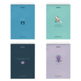 Скетчбук, белая бумага 100 г/м<sup>2</sup>, 140х201 мм, 60 л., гребень, жёсткая подложка, FUNSTER (ФАНСТЕР), АССОРТИ Ocean, 116902