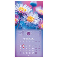 Календарь настенный перекидной 2026 г., BRAUBERG, 12 листов, 28,5&times;28,5 см, &laquo;Floral&raquo;, 116939