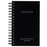 Скетчбук для смешанных техник MixMedia, 200 г/м<sup>2</sup>, 130х210 мм, 60 л., твердая обложка, гребень, BRAUBERG ART CLASSIC, 116967