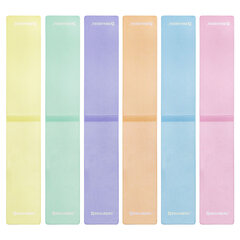Закладки для книг МАГНИТНЫЕ, &laquo;PASTEL&raquo;, набор 6 штук, 60&times;20 мм, BRAUBERG, 117013