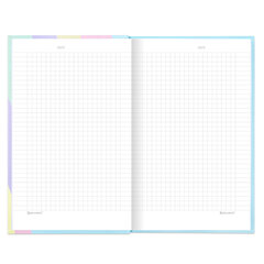 Блокнот А5 134&times;206 мм, 80 л., твёрдый, клетка, BRAUBERG, кросс-серия PASTEL, 117015