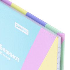 Блокнот МАЛЫЙ ФОРМАТ 110&times;147 мм, А6, 80 л., твёрдый, клетка, BRAUBERG кросс-серия PASTEL, 117017