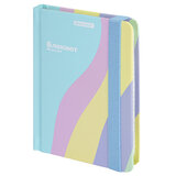 Блокнот с резинкой в клетку 96 л., МАЛЫЙ ФОРМАТ А6, 109х148 мм, BRAUBERG, кросс-серия "PASTEL", 117019