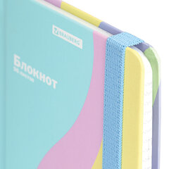 Блокнот с резинкой в клетку 96 л., МАЛЫЙ ФОРМАТ А6, 109&times;148 мм, BRAUBERG, кросс-серия &laquo;PASTEL&raquo;, 117019