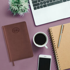 Ежедневник датированный 2026, А5, 138&times;213 мм, BRAUBERG &laquo;Favorite&raquo;, под кожу, коричневый, 117035