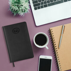 Ежедневник датированный 2026, А5, 138&times;213 мм, BRAUBERG &laquo;Favorite&raquo;, под кожу, черный, 117037