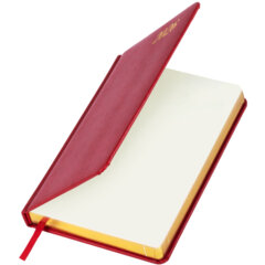 Ежедневник датированный 2026 А5 138&times;213 мм, BRAUBERG &laquo;Iguana&raquo;, под кожу, красный, 117055