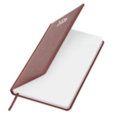 Ежедневник датированный 2026, А5, 138&times;213 мм, BRAUBERG &laquo;Profile&raquo;, балакрон, коричневый, 117072