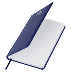 Ежедневник датированный 2026, А5, 138&times;213 мм, BRAUBERG &laquo;Profile&raquo;, балакрон, синий, 117073